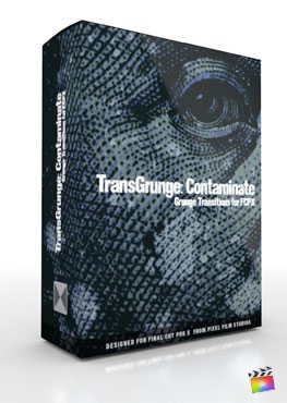 Final Cut Pro X Plugin TransGrunge Contaminate from Pixel Film Studios
