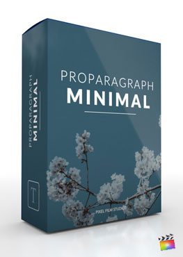 Final Cut Pro X plugin ProParagraph Minimal from Pixel Film Studios