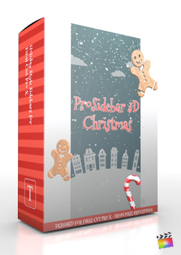 Final Cut Pro X Plugin ProSidebar 3D Christmas from Pixel Film Studios