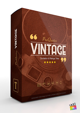 Final Cut Pro X Plugin ProQuotes Vintage from Pixel Film Studios