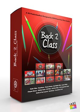 Final Cut Pro X Plugin Back 2 Class 3D Production Package from Pixel Film Studios
